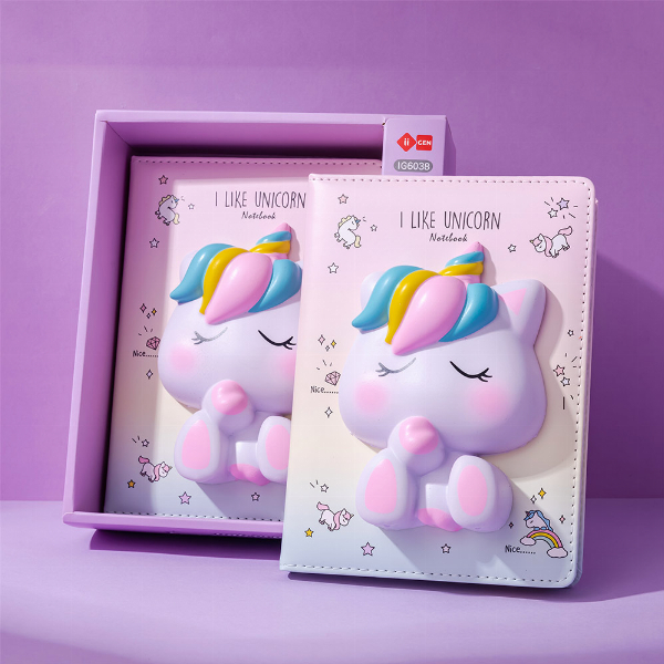 Imagem adicional do produto BLOCO NOTAS 194X165MM SQUISHY I LIKE UNICORN 128FLS