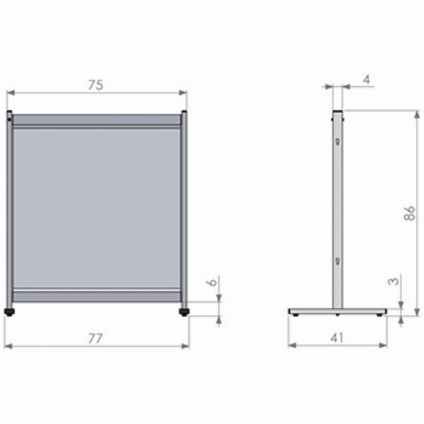 Imagem adicional do produto DIVISOR DE MESA PREMIUM PLUS 700X800MM