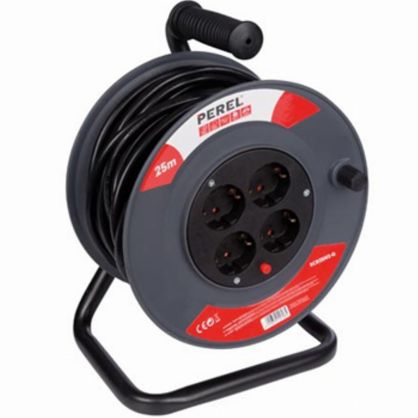 Imagem adicional do produto CABO EXTENSÃO ELÉTRICA COM 25M DESENROLADOR E 4 TOMADAS